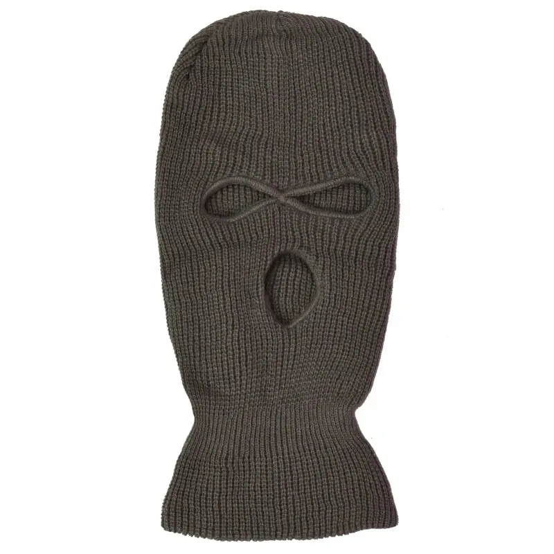 2023 New Fashion 3-Hole Knitted Full Face Cover Ski Mask Winter Balaclava Warm Knit Full Face Mask For Outdoor Sports