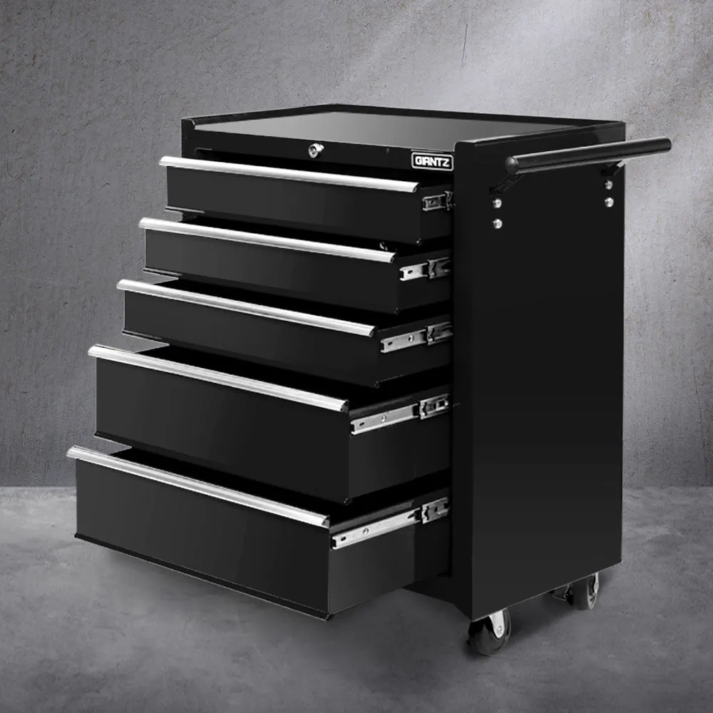 5 Drawer Steel Tool Box Cabinet with Lockable Drawers - Giantz