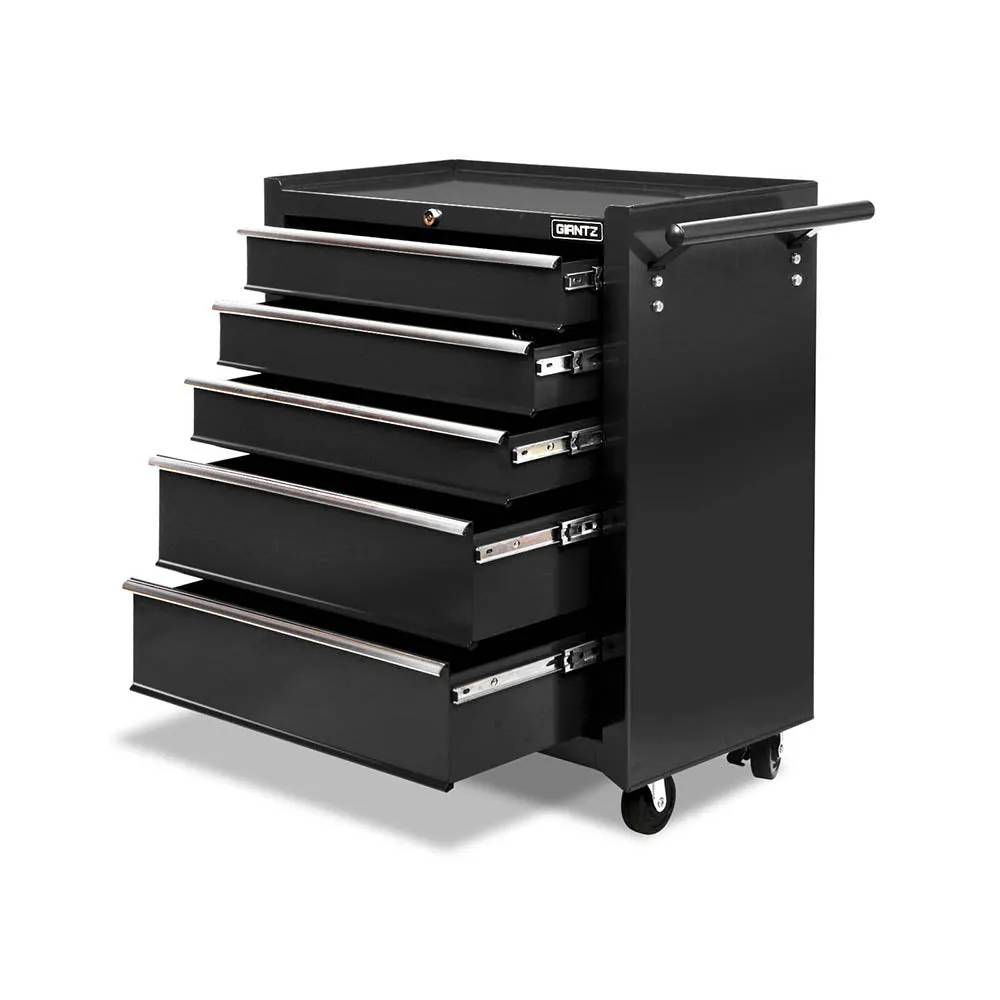 5 Drawer Steel Tool Box Cabinet with Lockable Drawers - Giantz