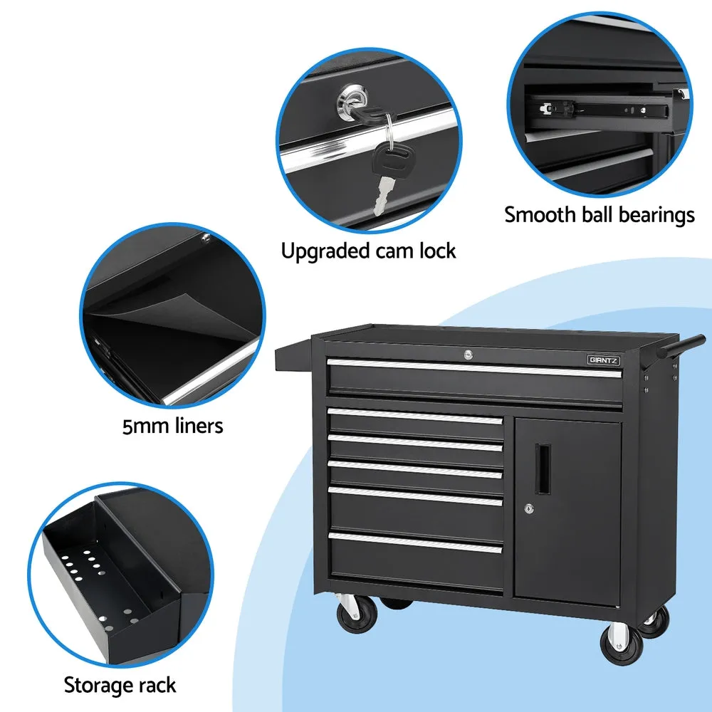 6-Drawer Steel Tool Chest Cabinet with Wheels Giantz