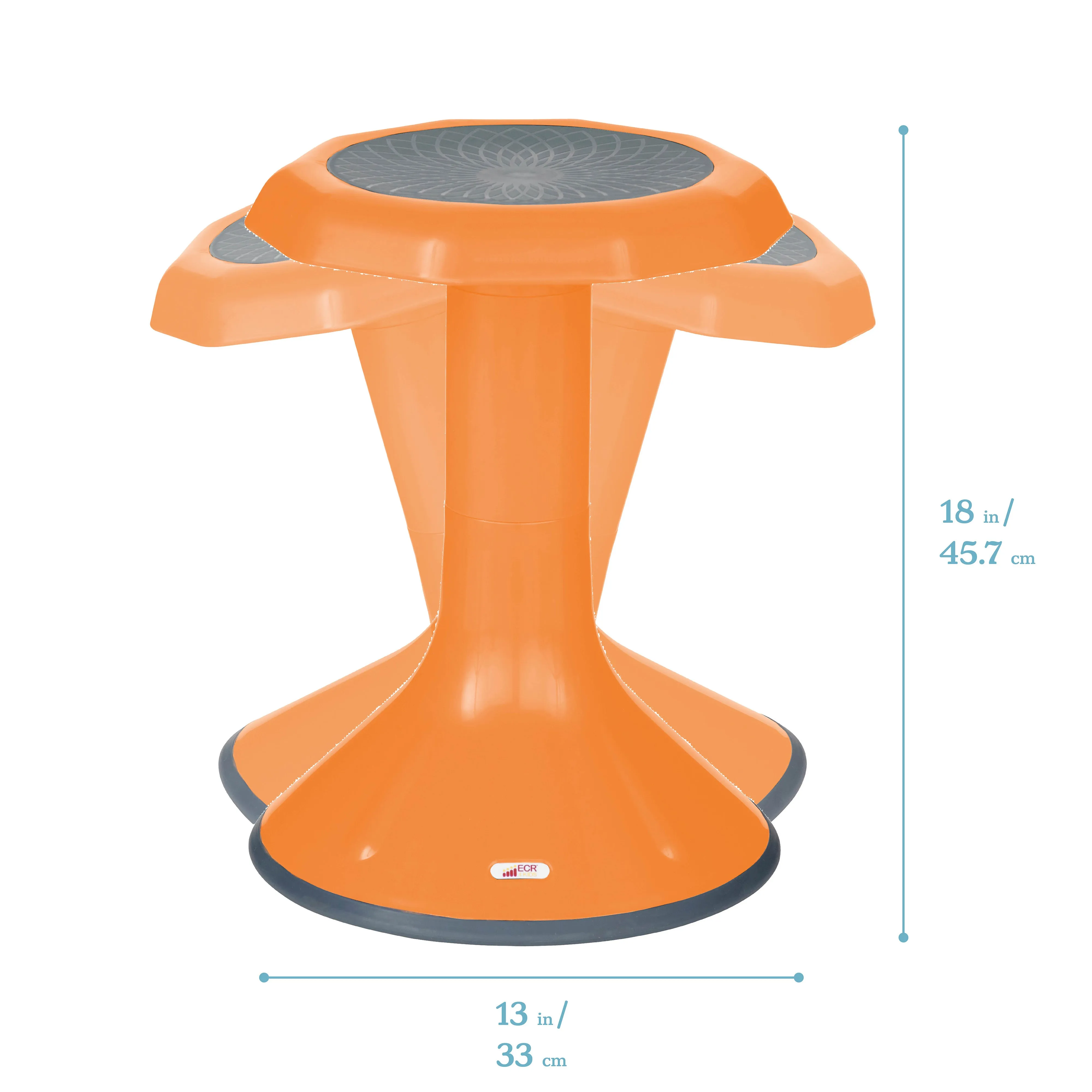 ACE Active Core Engagement Wobble Stool, Portable Flexible Seating, 18in Seat Height