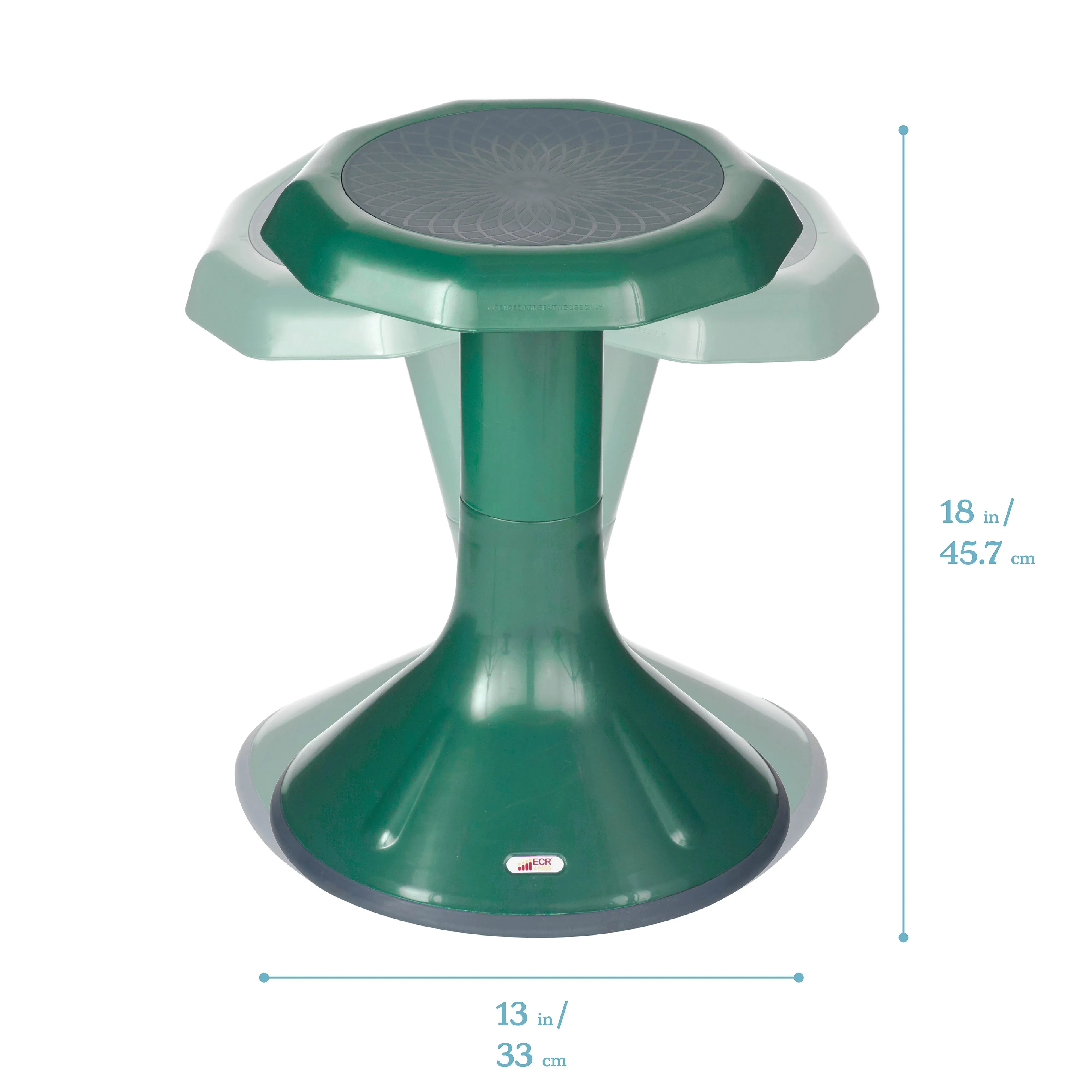 ACE Active Core Engagement Wobble Stool, Portable Flexible Seating, 18in Seat Height