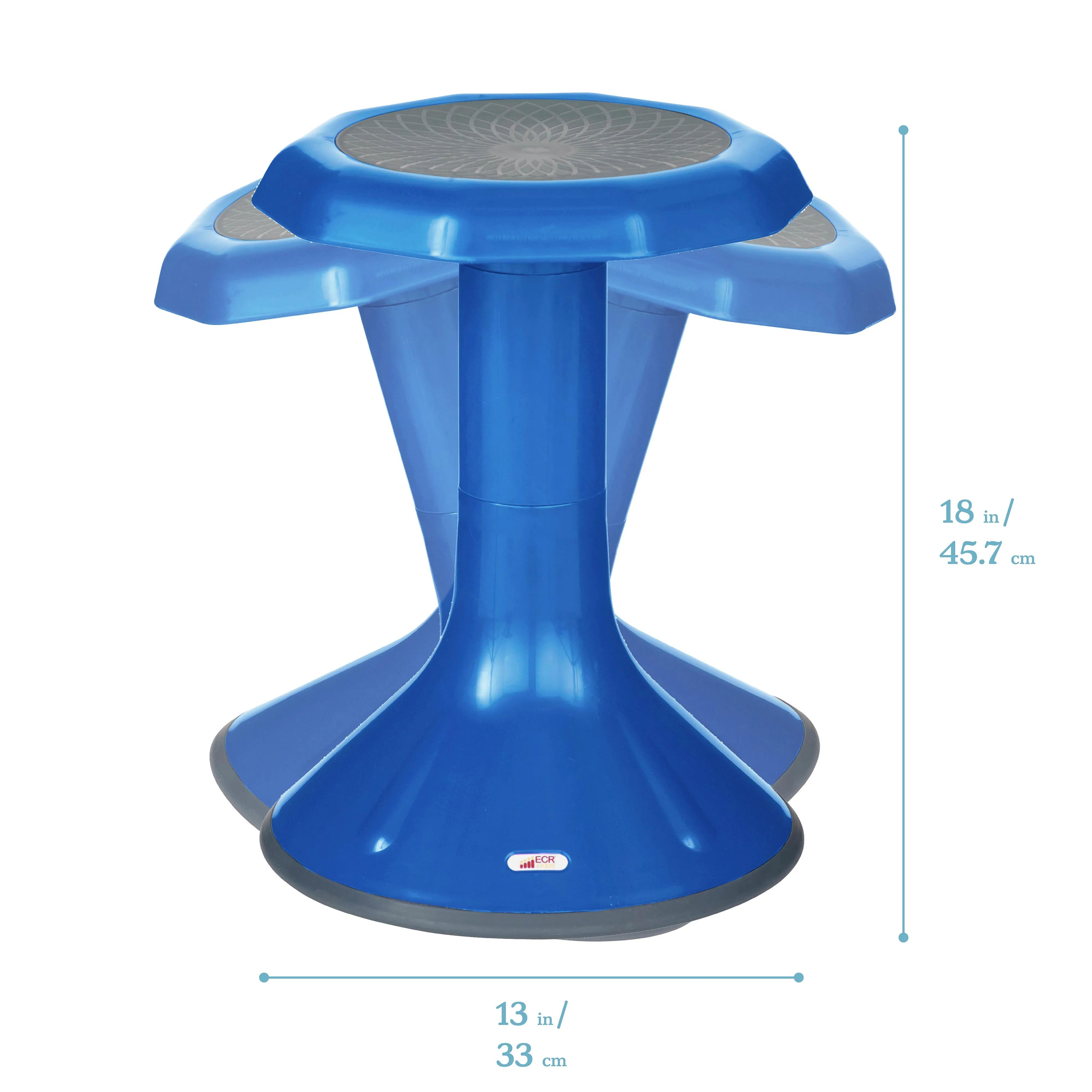 ACE Active Core Engagement Wobble Stool, Portable Flexible Seating, 18in Seat Height