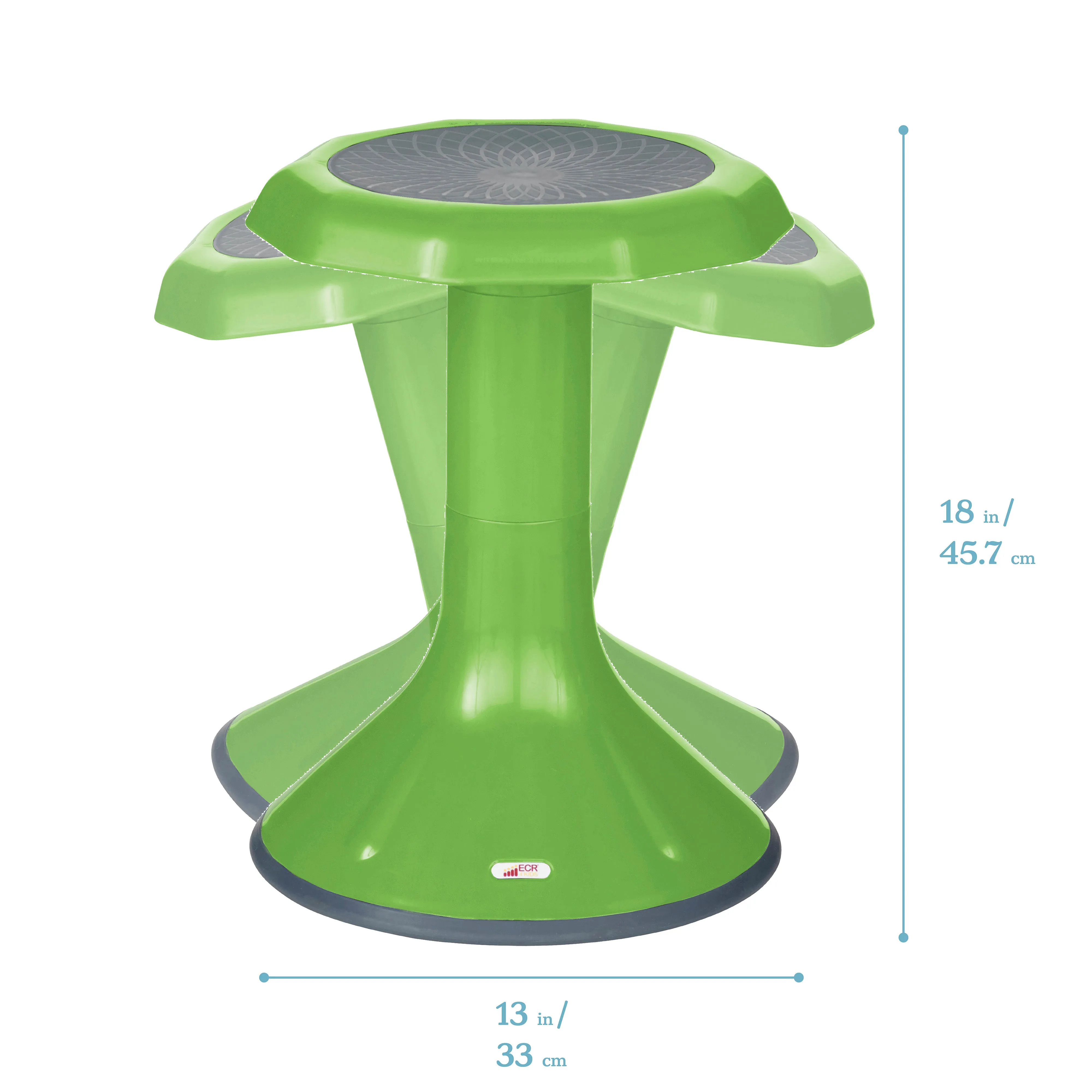 ACE Active Core Engagement Wobble Stool, Portable Flexible Seating, 18in Seat Height