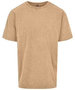 Acid washed heavy oversized tee | Union Beige