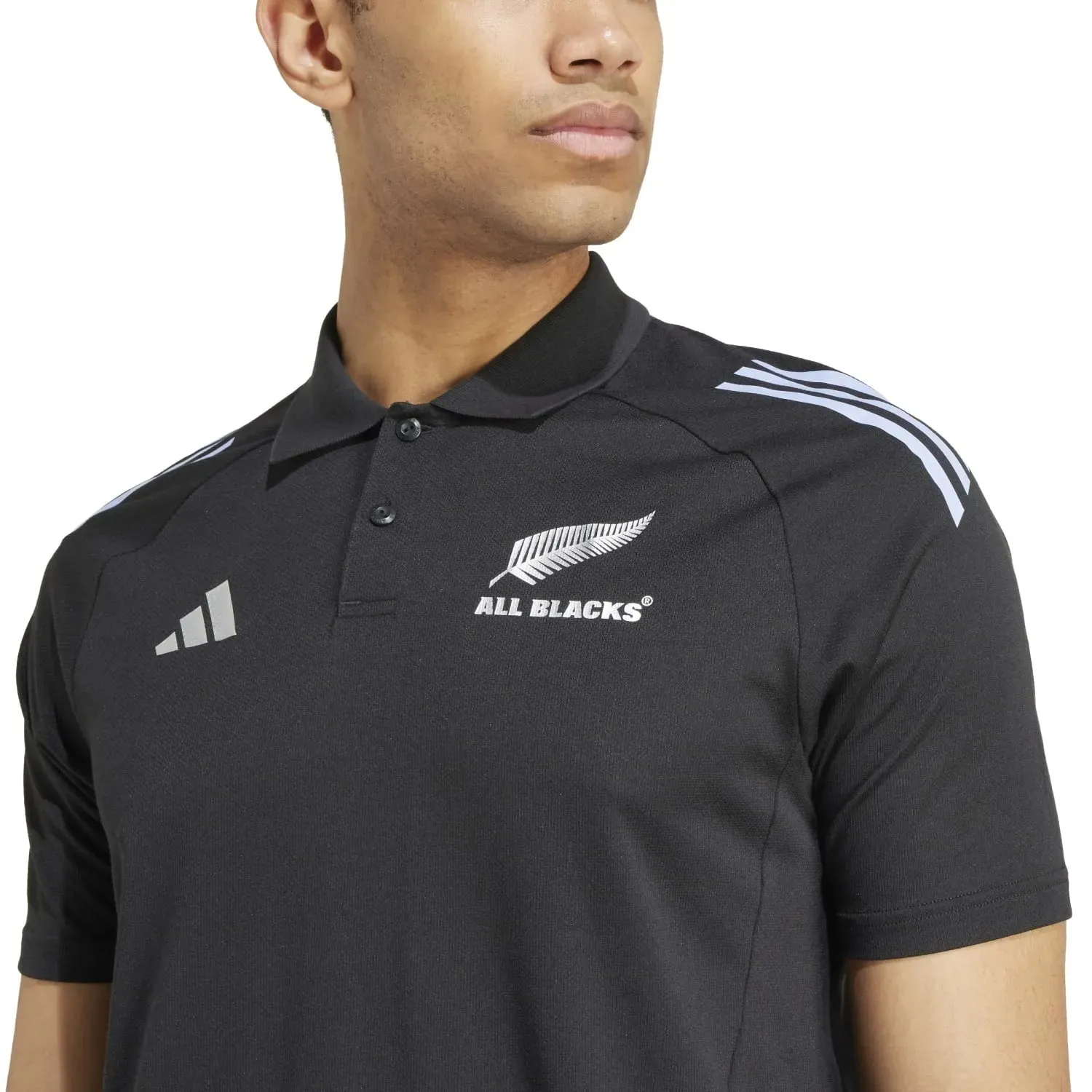 adidas All Blacks New Zealand Adults Rugby Polo Shirt