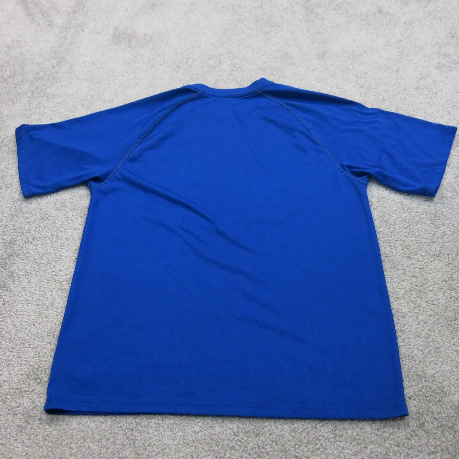 Adidas Climalite Mens Crew Neck T Shirt Short Sleeves Graphic Blue Size Small