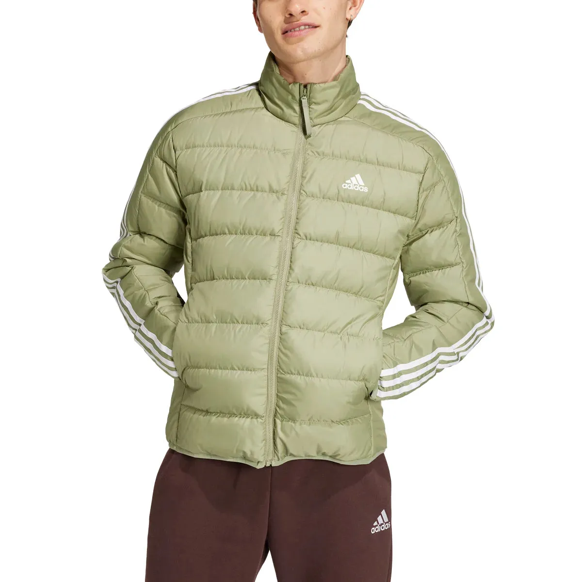 adidas Men's Essentials 3-Stripes Light Down Jacket (Tall)