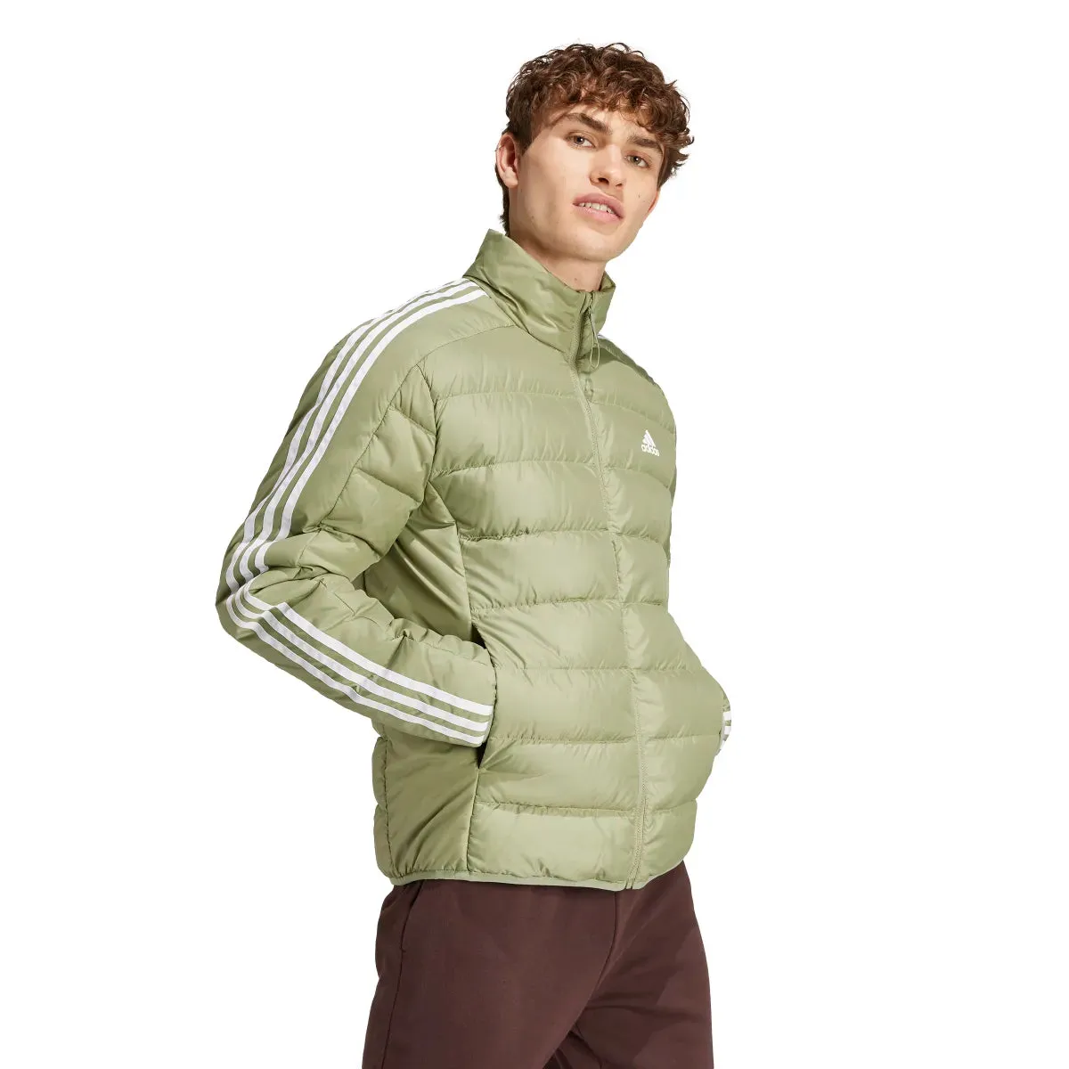 adidas Men's Essentials 3-Stripes Light Down Jacket (Tall)