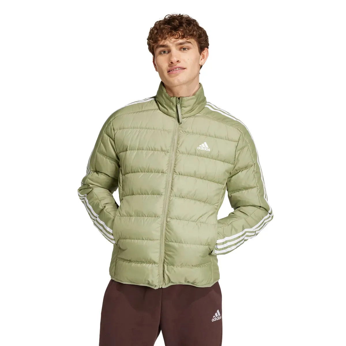 adidas Men's Essentials 3-Stripes Light Down Jacket (Tall)