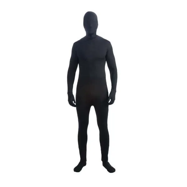 Adult Black Invisible Man Morphsuit