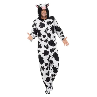 Adult Cow All in One Hooded Costume