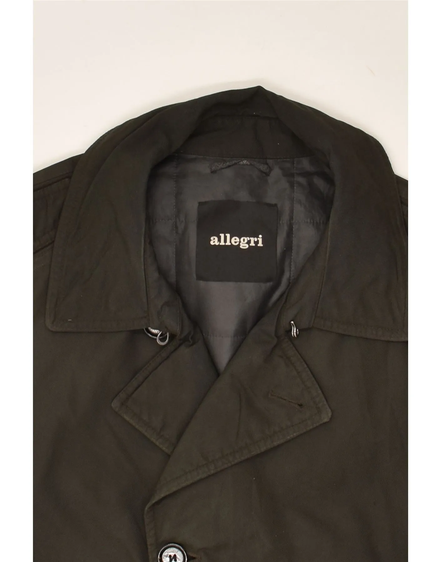 ALLEGRI Mens Overcoat UK 40 Large Green