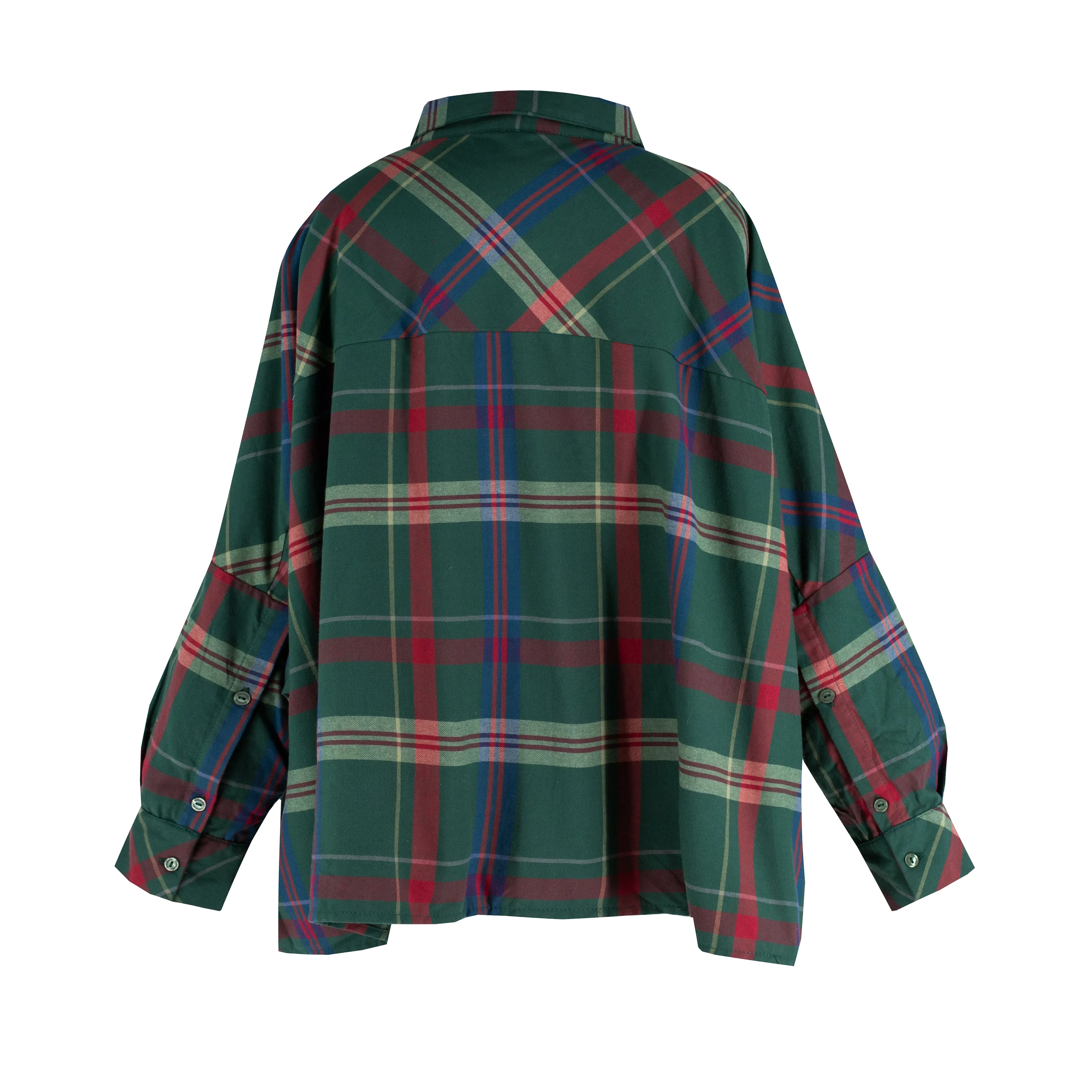 Amber Women’s Shirt - Green Tartan