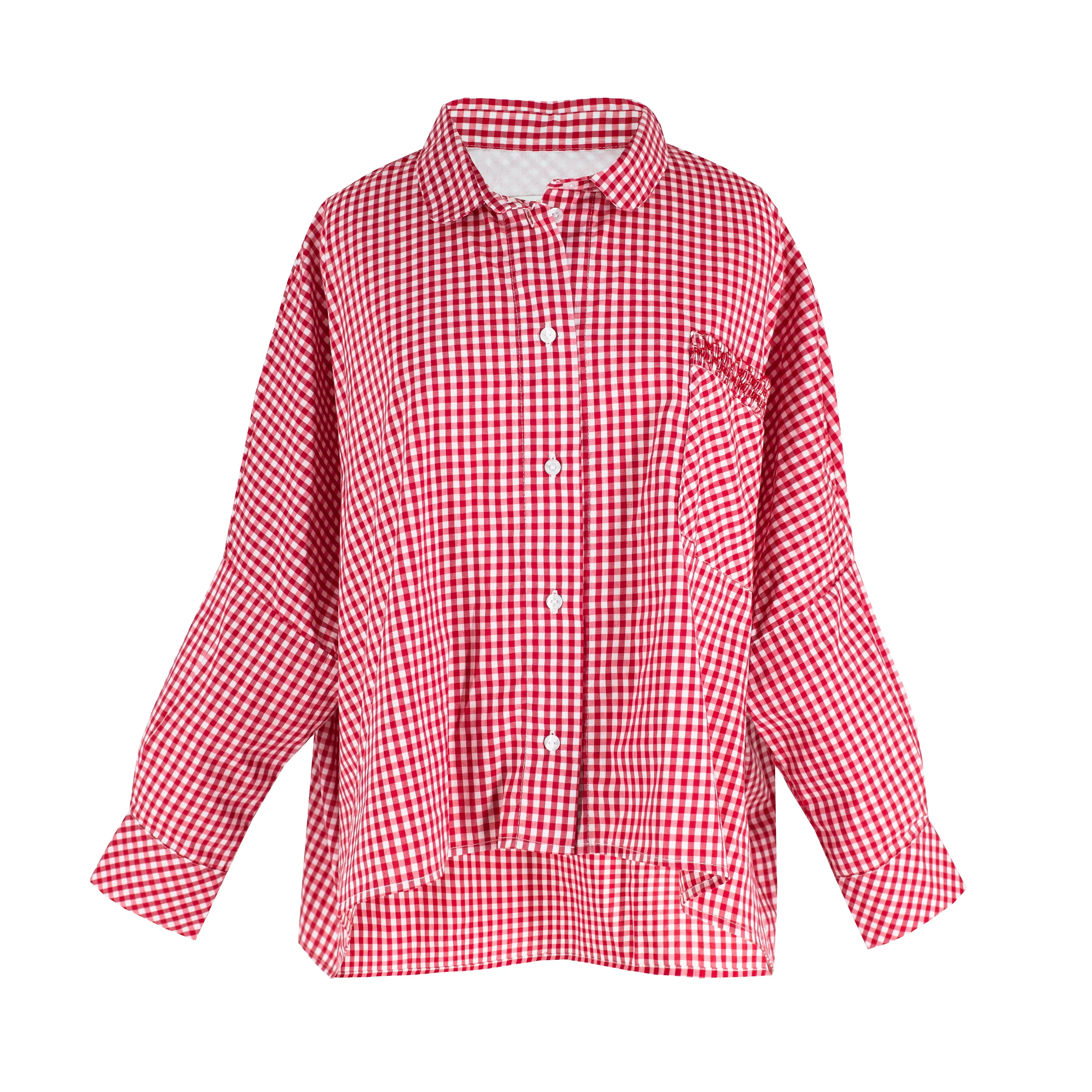 Amber Women’s Shirt - Red Gingham