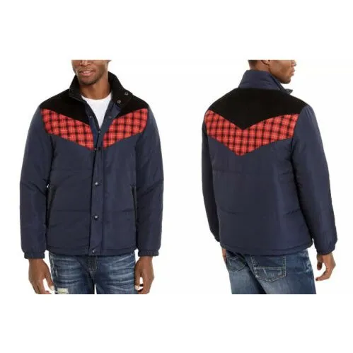 American Rag Mens Brady Colorblocked Puffer Jacket