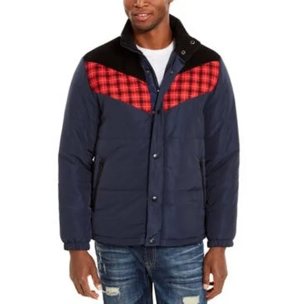 American Rag Mens Brady Colorblocked Puffer Jacket