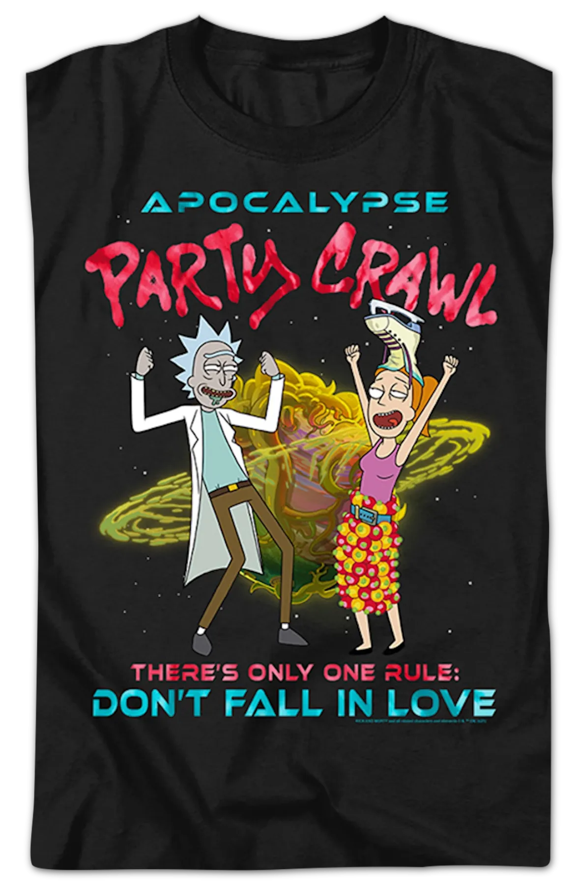 Apocalypse Party Crawl Rick And Morty T-Shirt