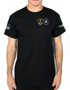 ARMY & NSDC Black 50-50 Blend Unisex PT Short Sleeve Shirt