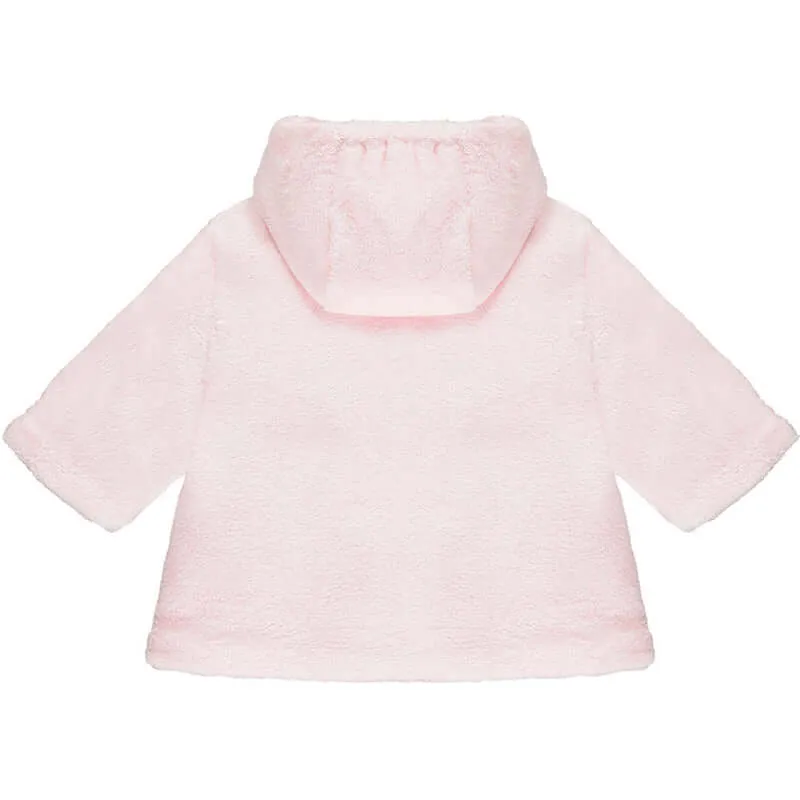 Baby Girls Pink Aurora Fleece Jacket with Bunny