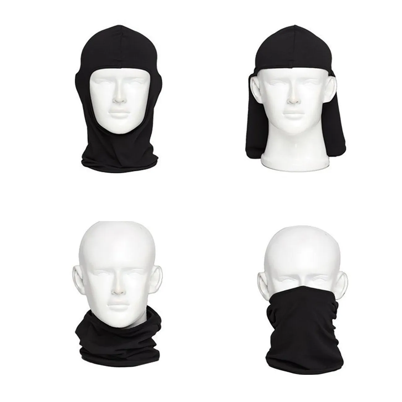 Balaclava Tactical Ninja Face Mask Hood Neck Gaiter