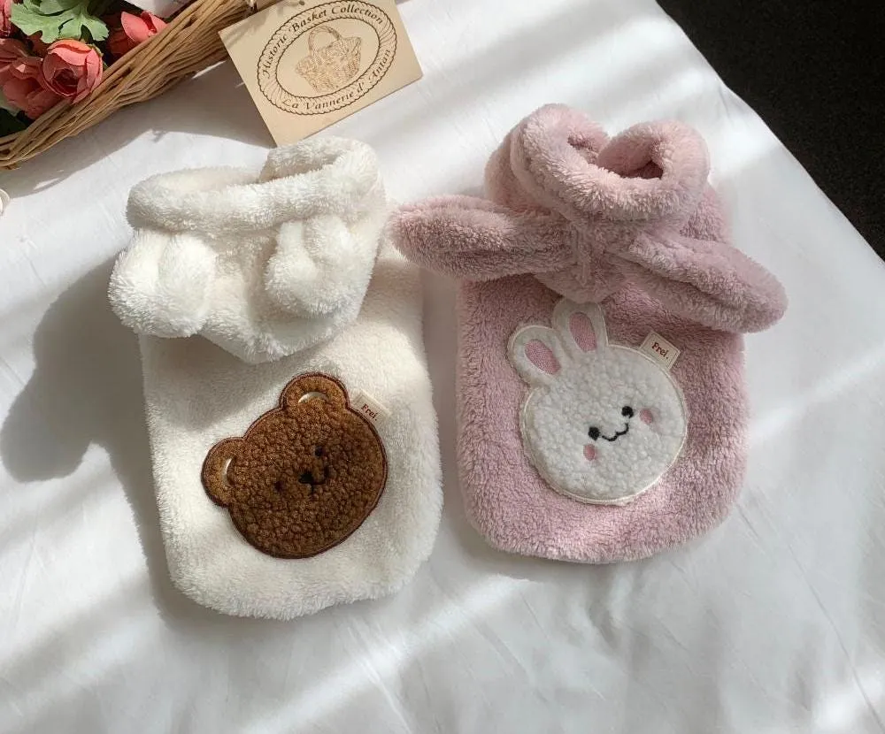 Bear/Bunny Hoodie Fleece