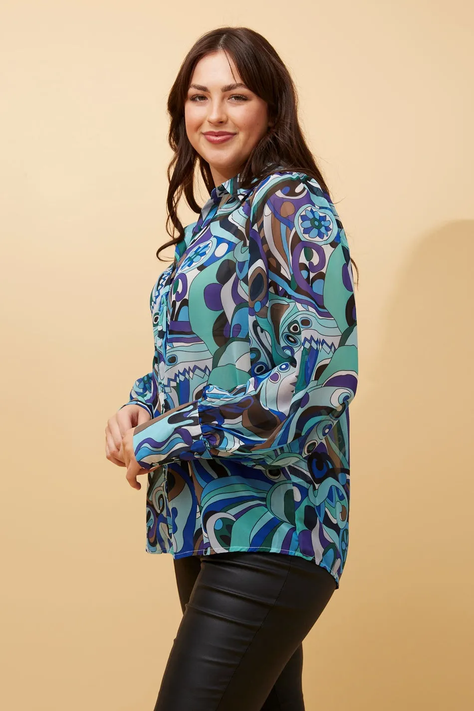 BELLE LONG BALLOON SLEEVE SHIRT