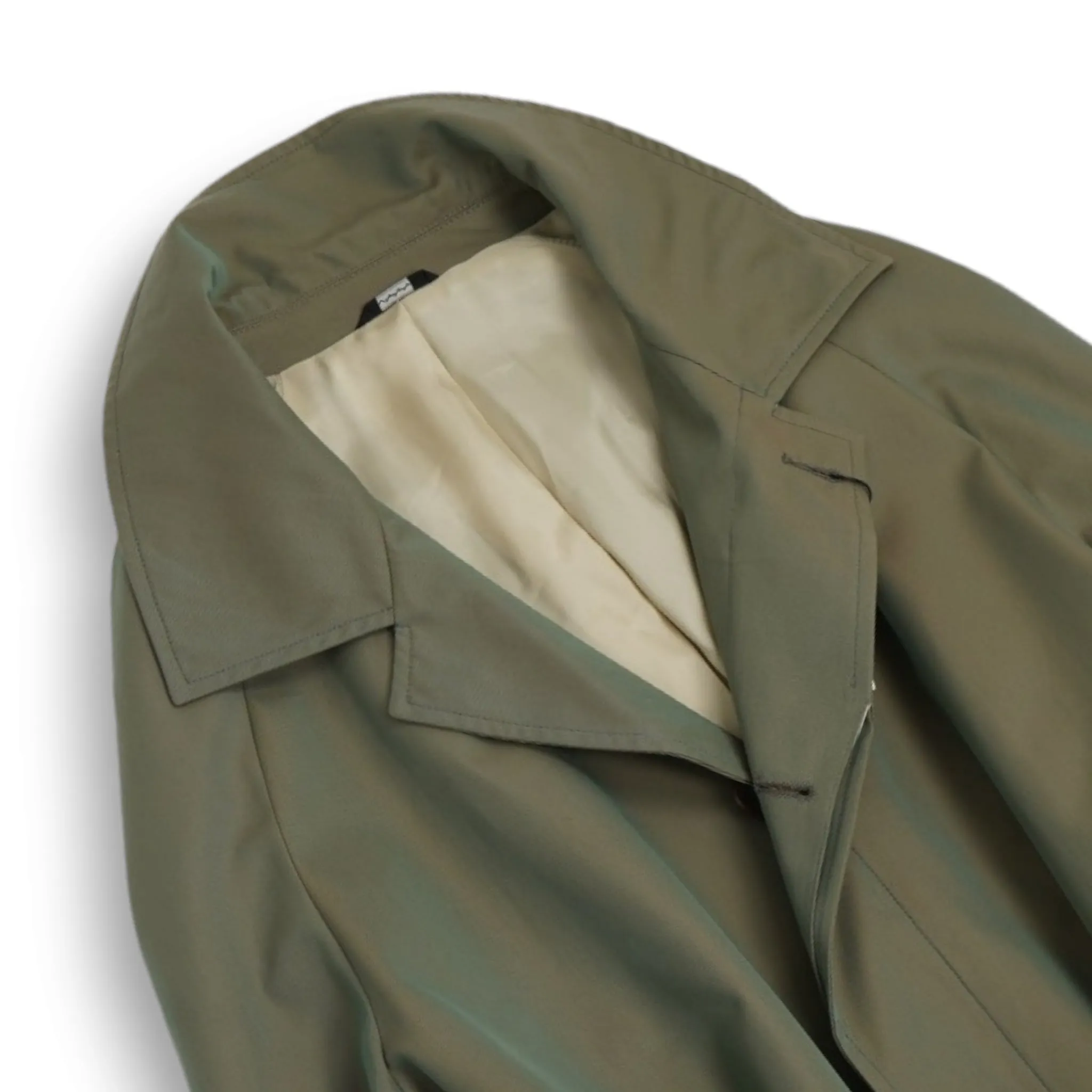 Berg & Berg - Solaro Khaki Green Belted Raglan Coat 50