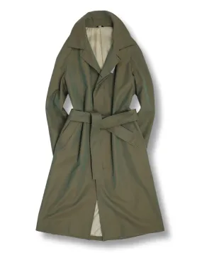 Berg & Berg - Solaro Khaki Green Belted Raglan Coat 50