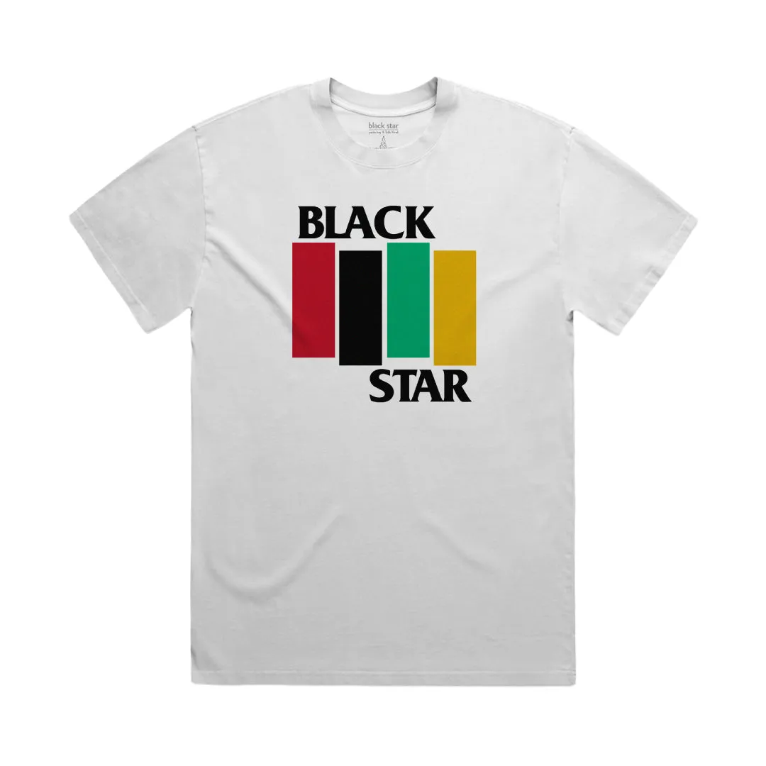 Black Star - Flag Shirt (Faded White)