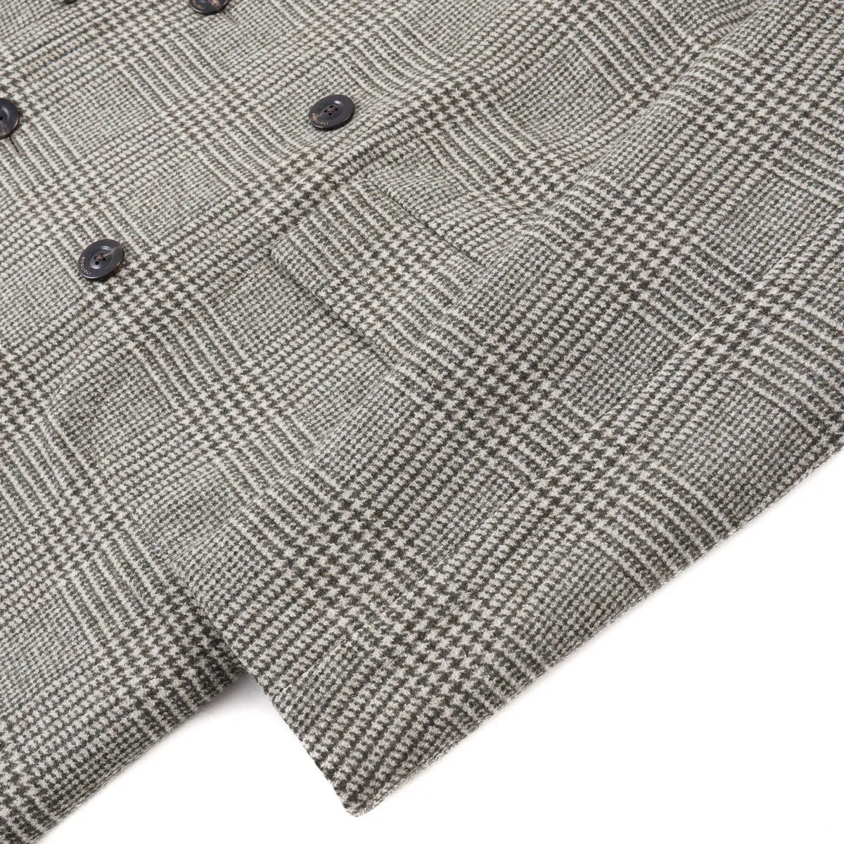 Boglioli Glen Check Wool Overcoat