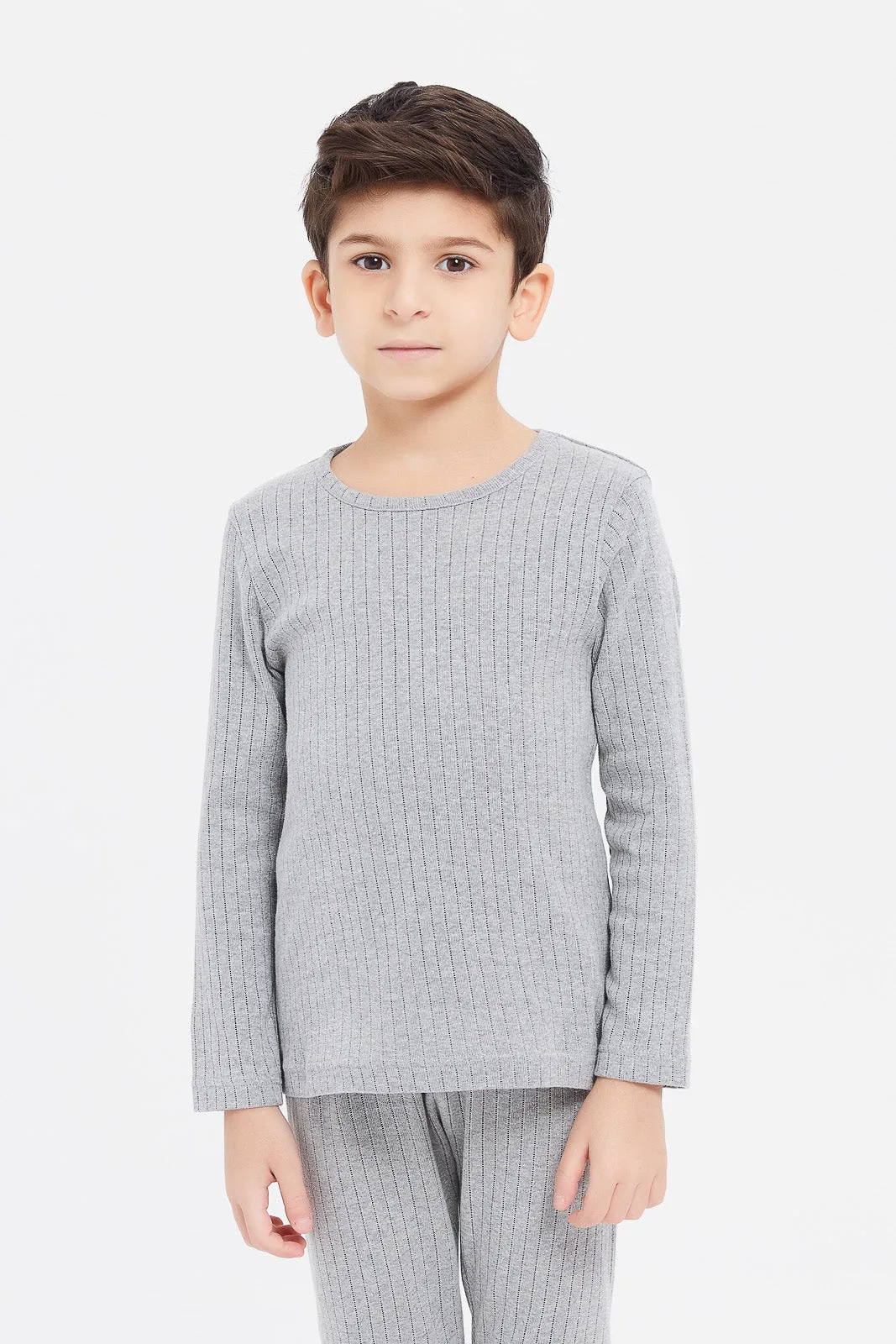 Boys Grey Thermal Set (2 Piece)