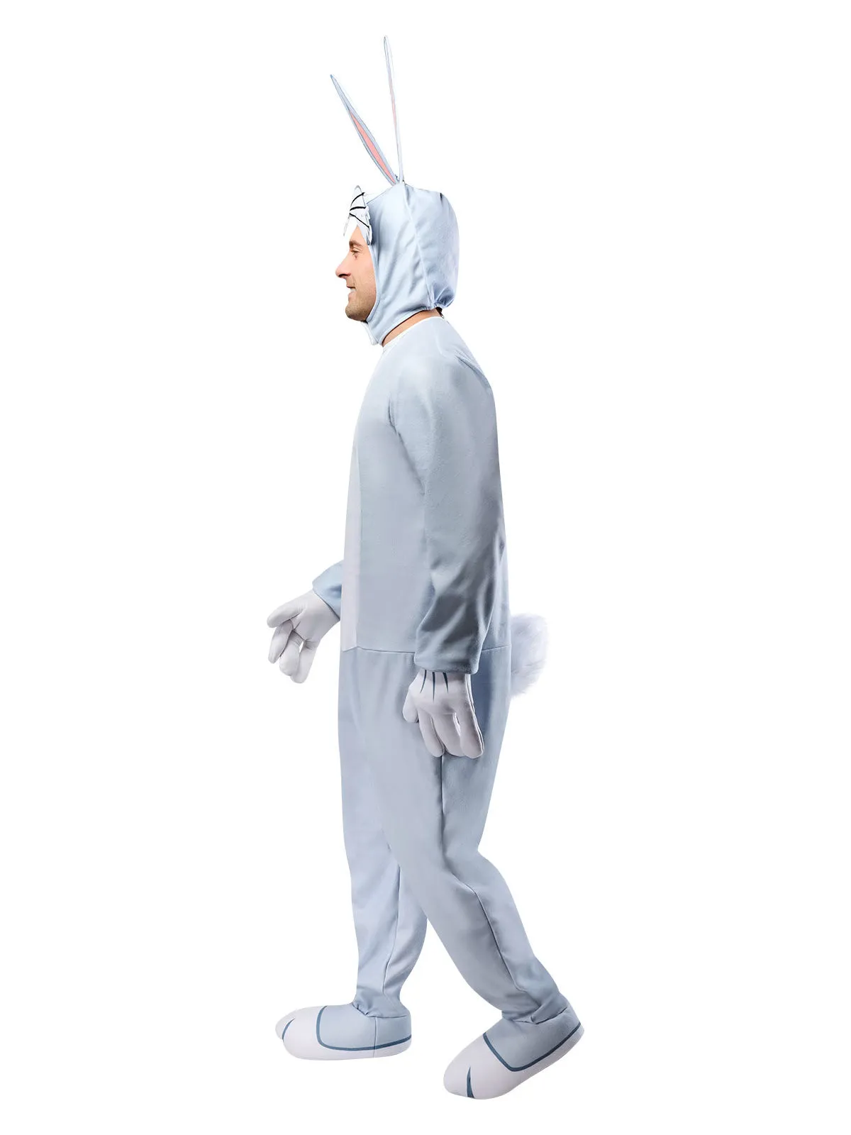 Bugs Bunny Unisex Jumpsuit Costume for Adults - Warner Bros Looney Tunes