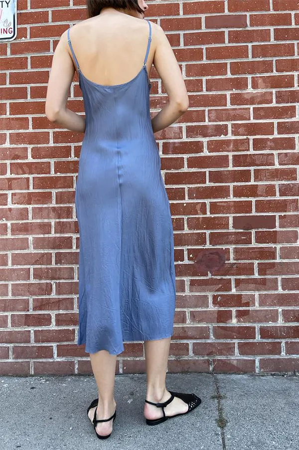 Calf-Length Bias Long Slip in Moonstone