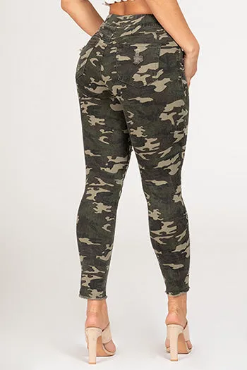 Camo Distressed Joggers