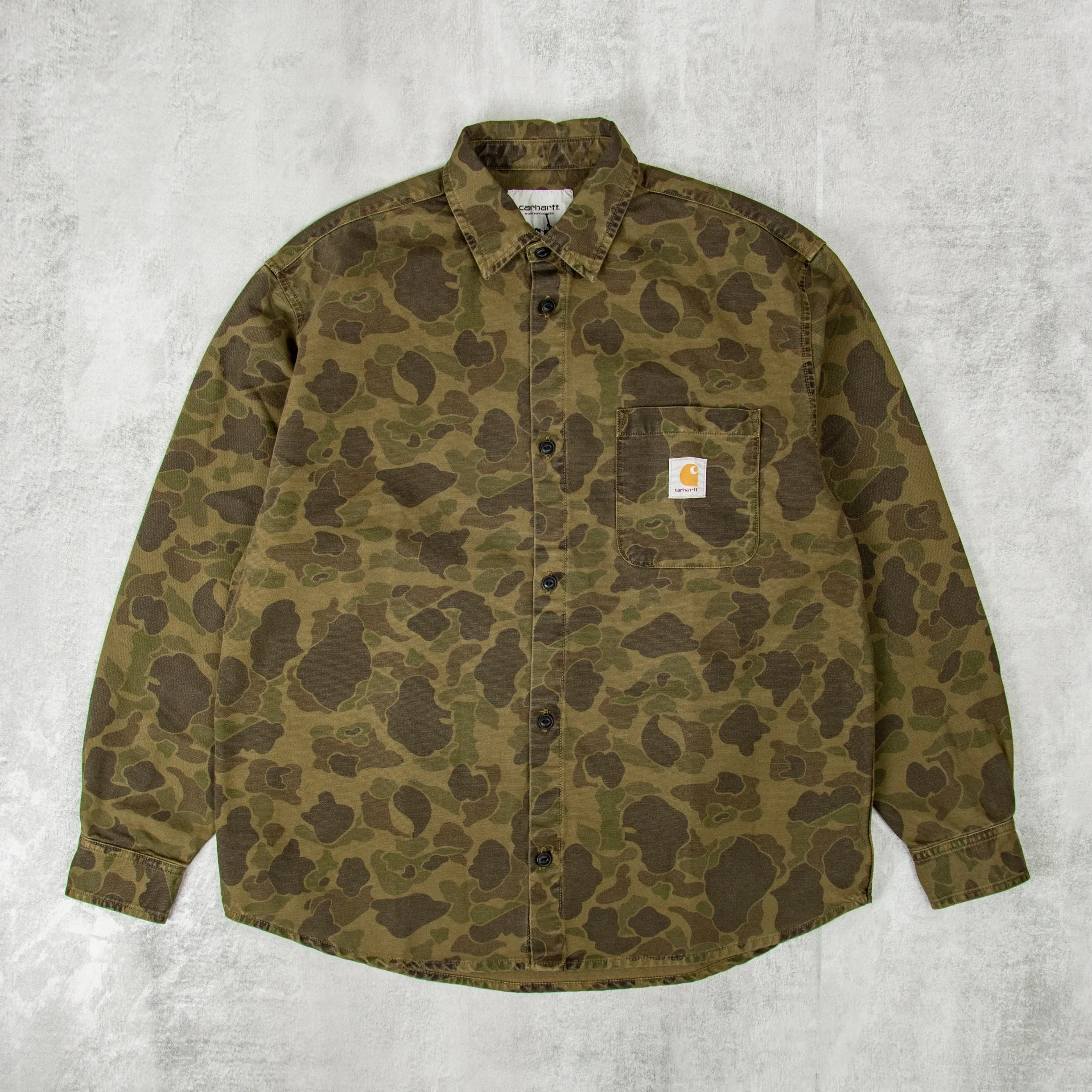 Carhartt WIP Duck L/S Shirt - Office Green