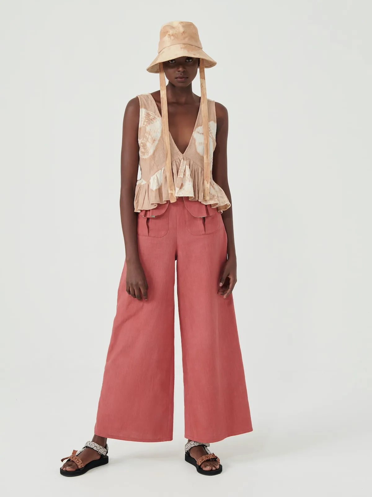 Carmine Wide-Leg Pants