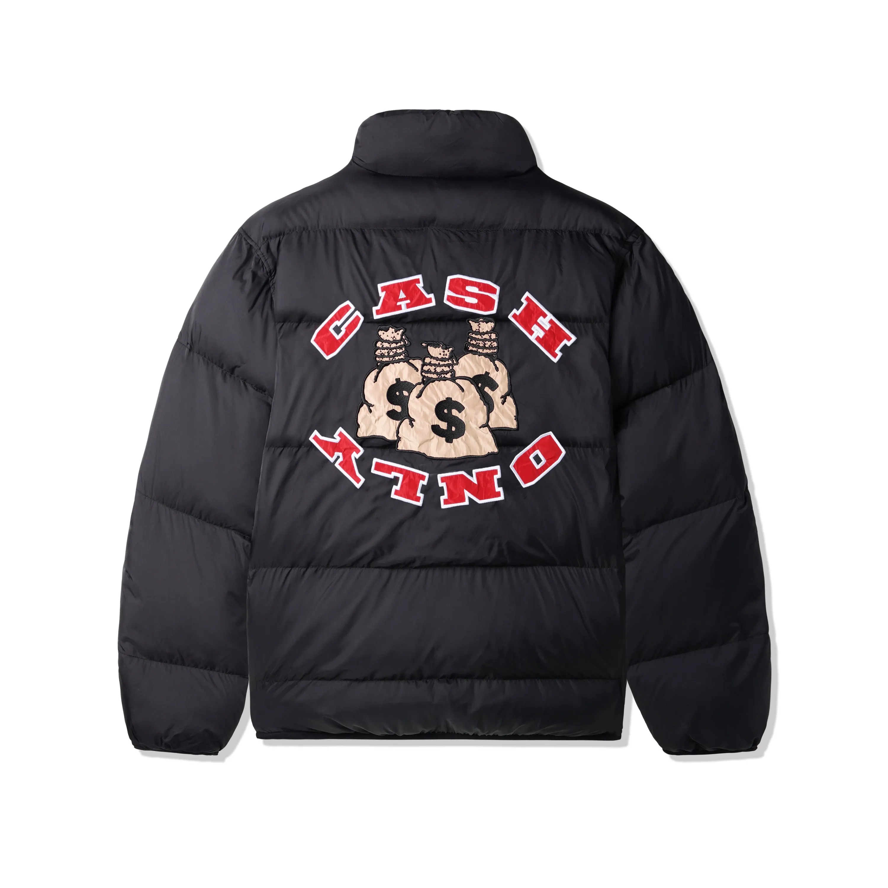 Cash Only - Money Bags Puffer Jacket (Black)