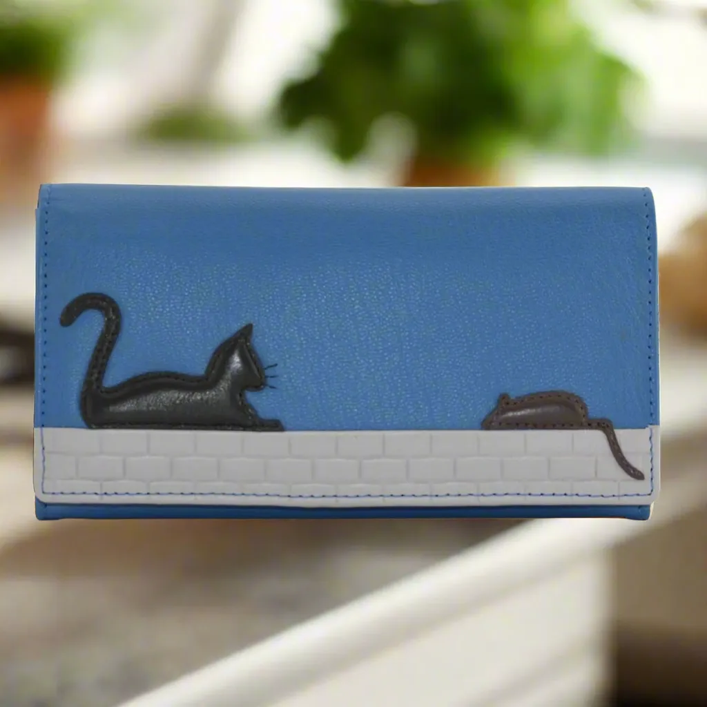 Cat & Mouse Matinee Purse Blue