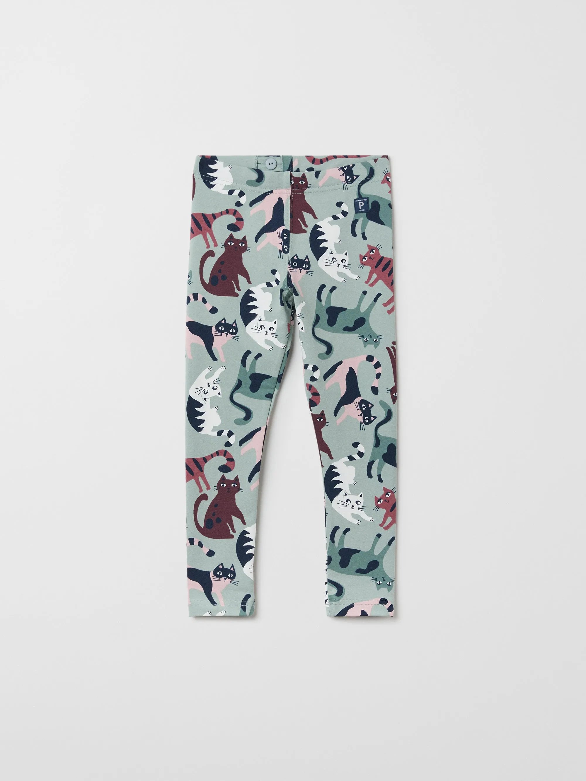 Cat Print Kids Leggings