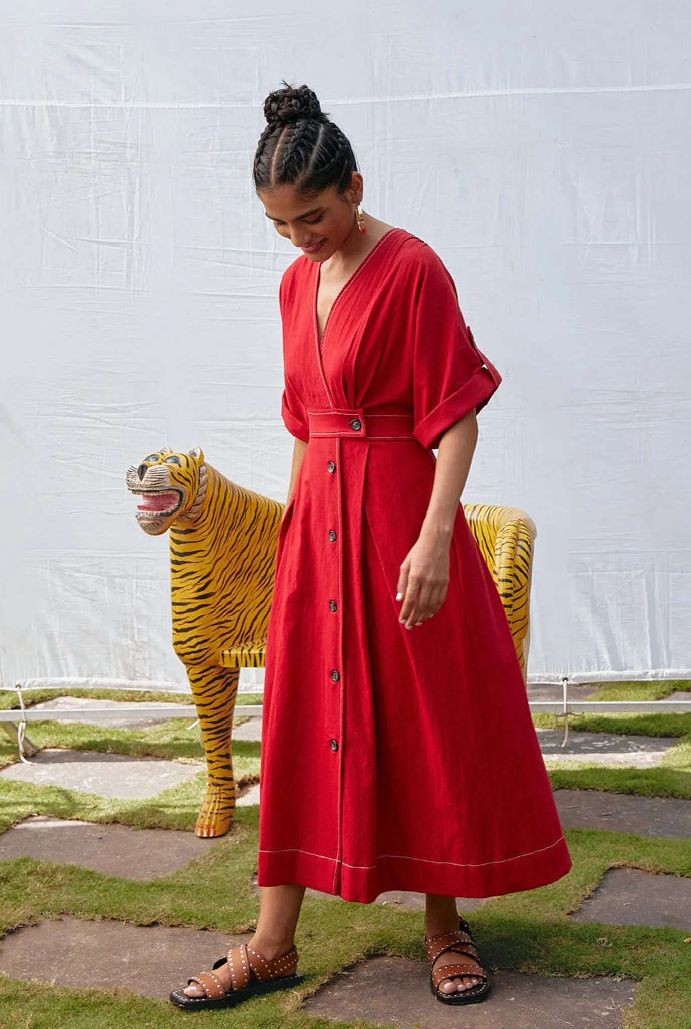 Cayenne Handloom Dress