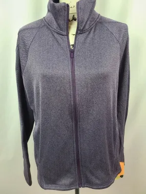 Champion C9 Women's Purple Herringbone Tech Fleece Full Zip Athletic Jacket