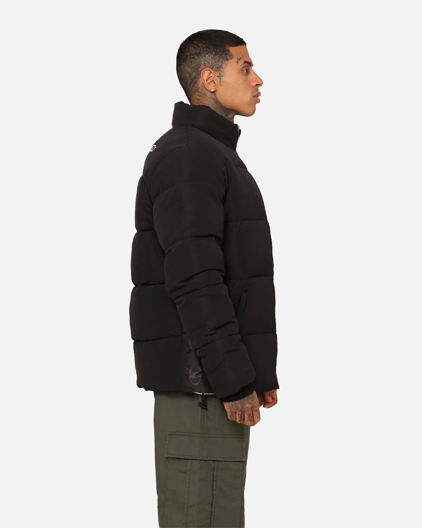 Champion Rochester Tape Puffer Jacket Black