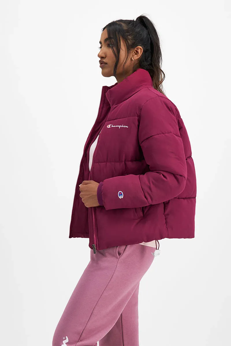 Champion Womens Rochester Puffer Jacket - Deep Cranberry