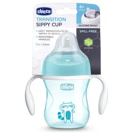 Chicco Silicone Spout Transition Sippy Cup 7oz  4m 