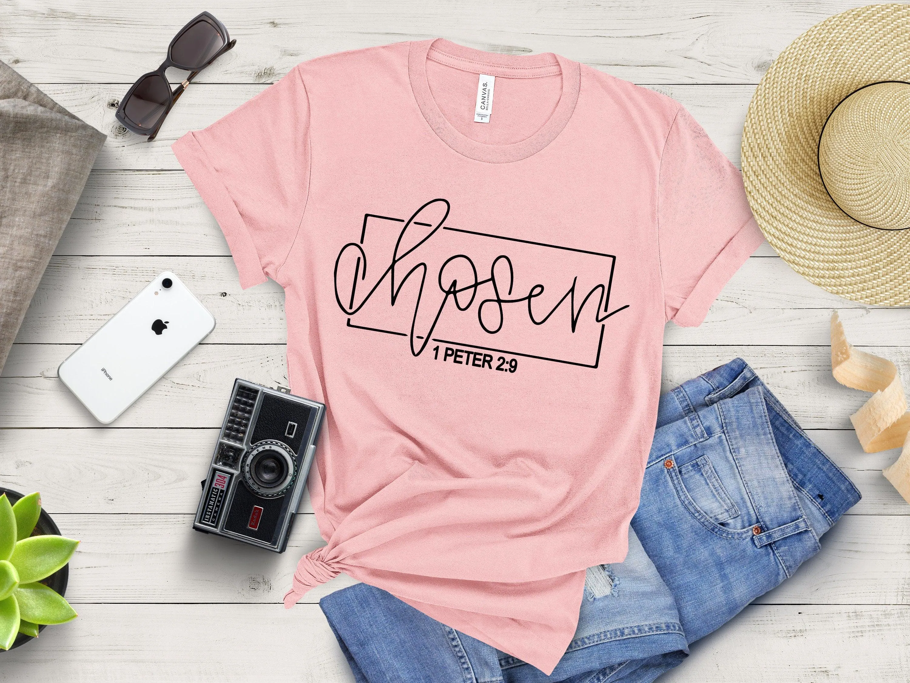 Chosen t shirt  |Christian Tees |  Inspirational Shirt | Religious Apparel | Chosen 1 Peter 2:9 Shirt