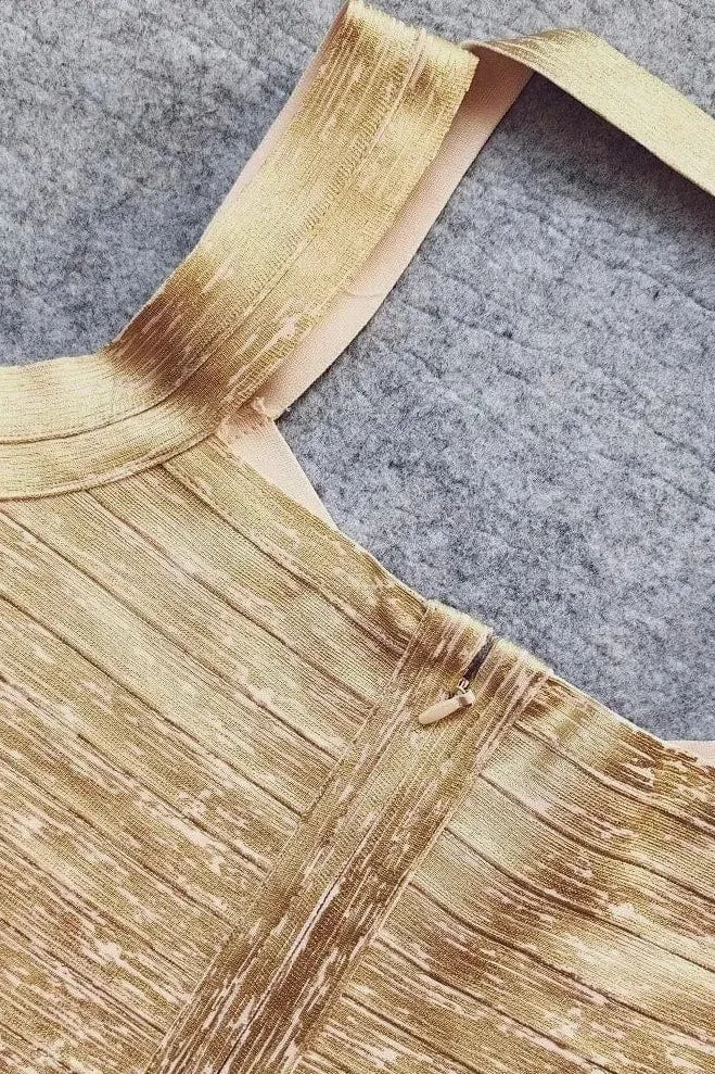 Ciara Bandage Mini Dress - Gold