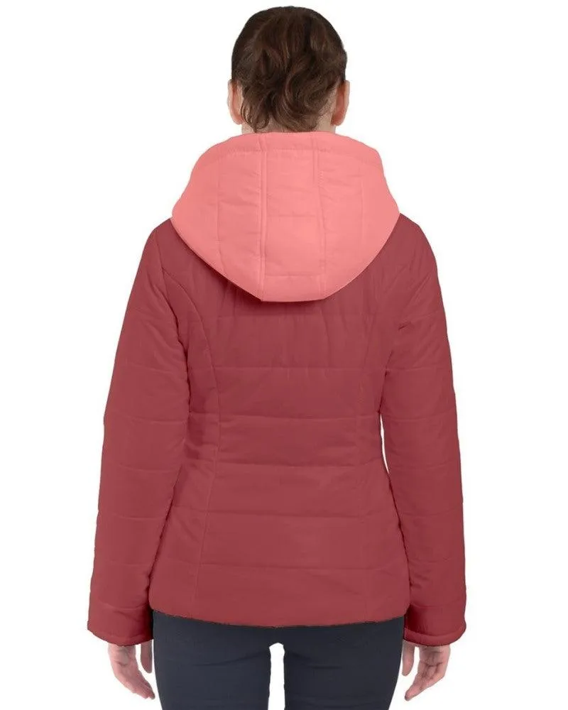 Citra Color Block Puffer Hood Jacket