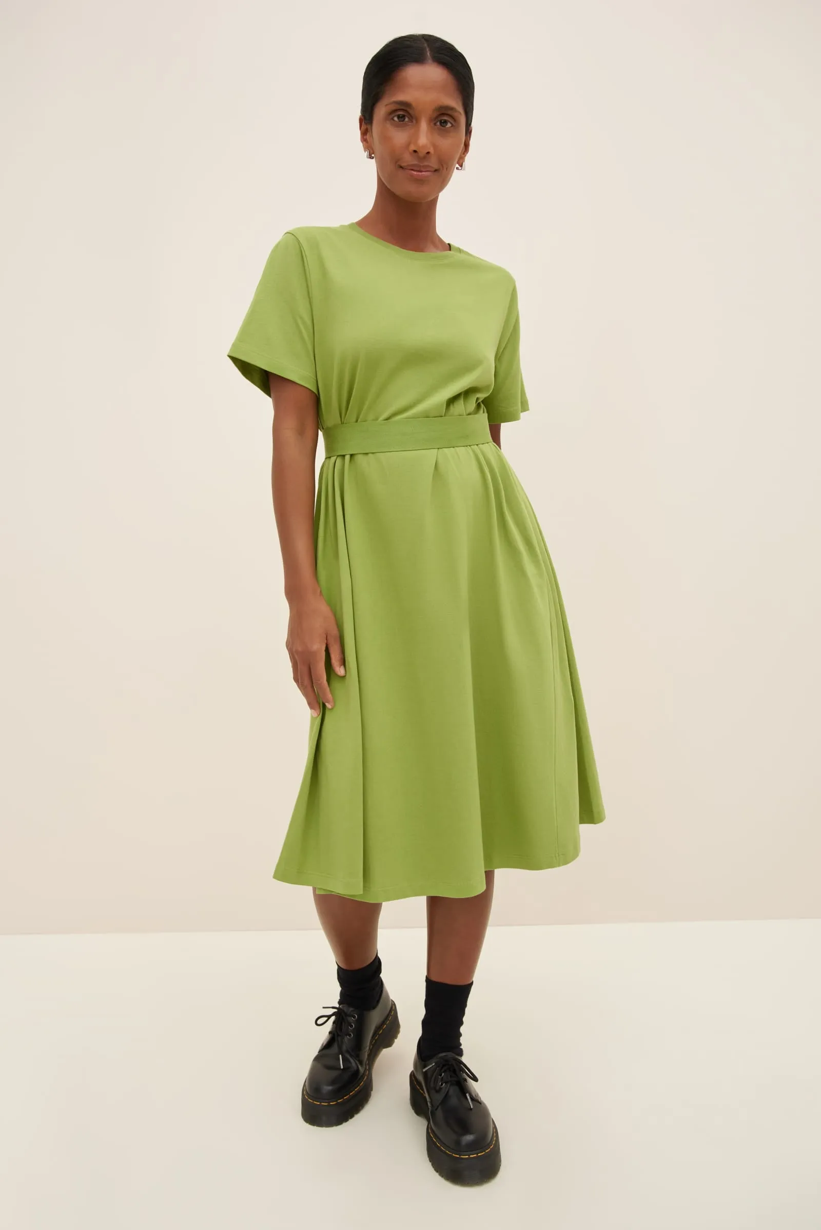 Classic A-Line Dress - Leaf