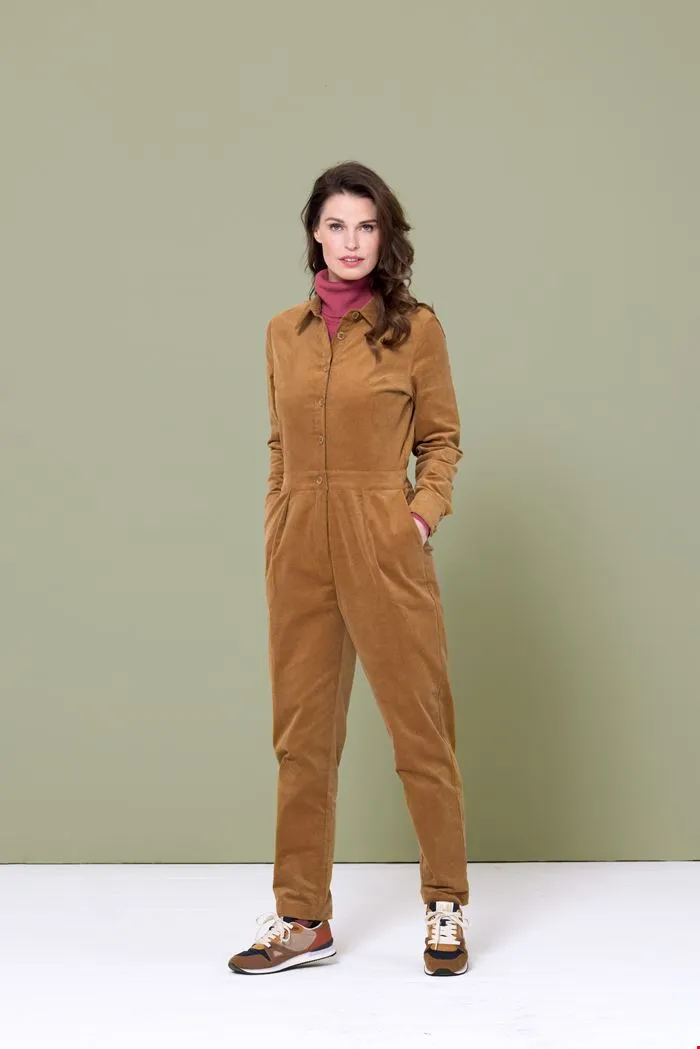 Comfortabel jumpsuit met handige zakken | Zilch jumpsuit cinnamon